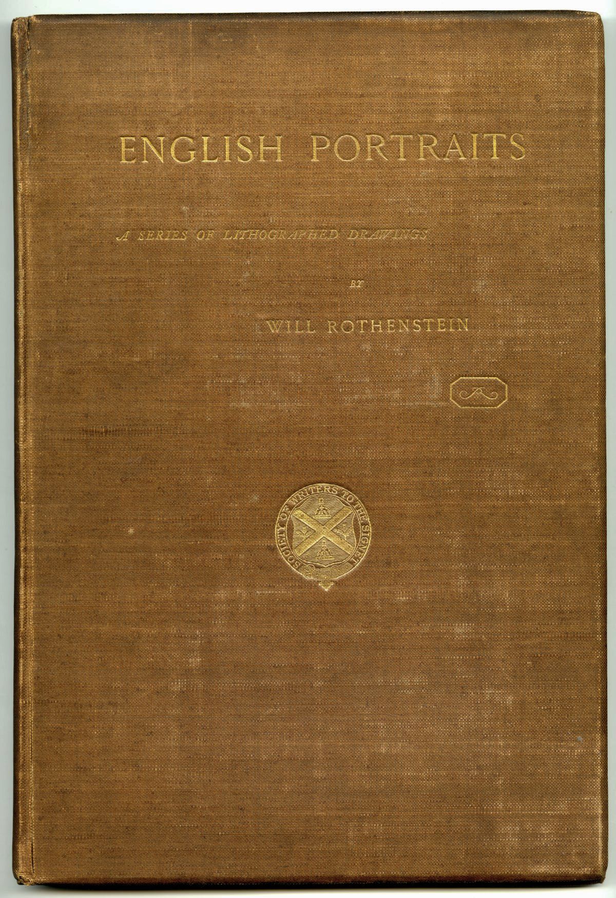 William Rothenstein『English Portraits』（1898年、Grant Richards）表紙01